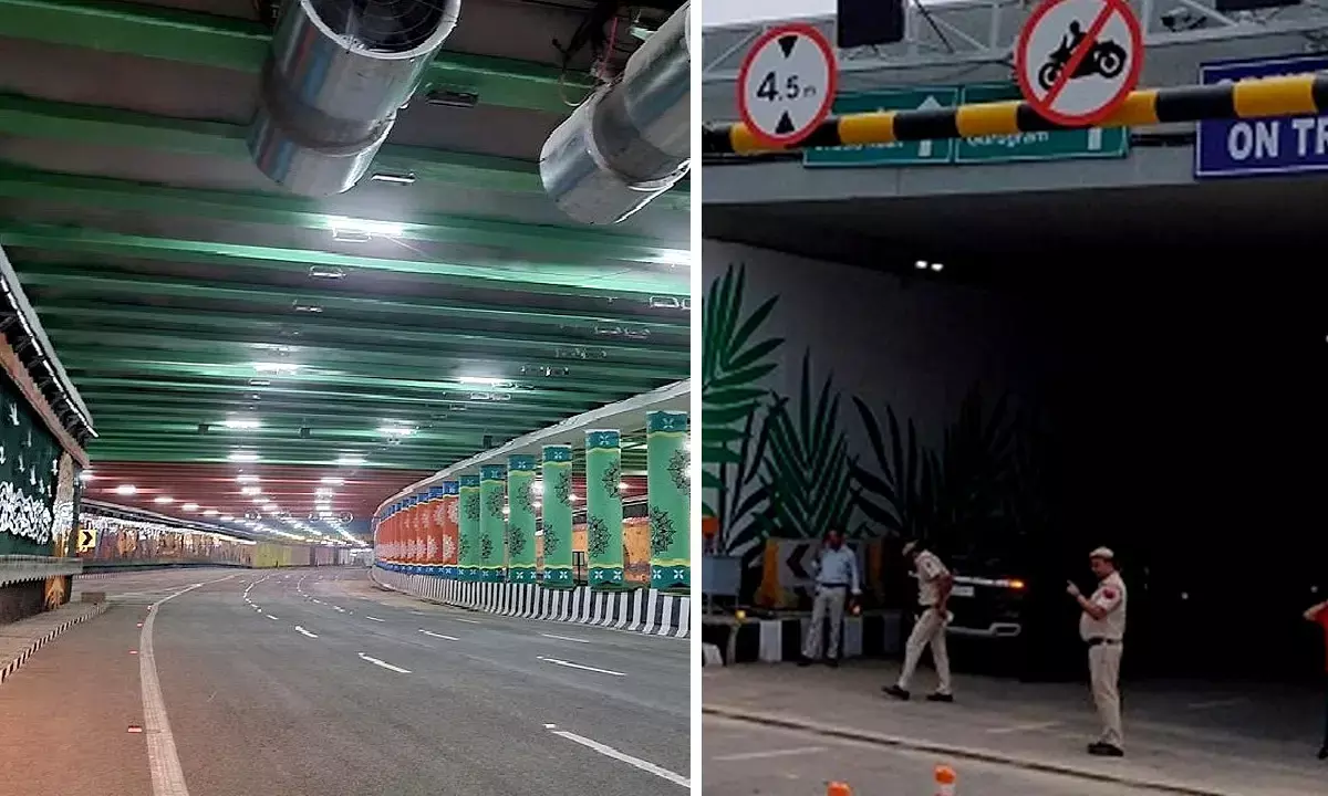Dwarka Expressway Tunnel Closed