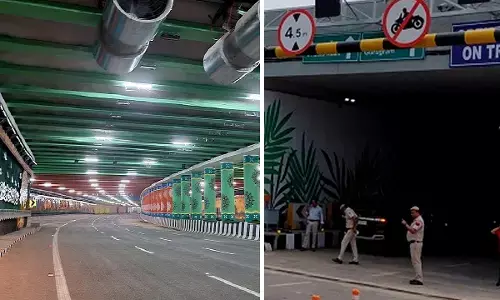 Dwarka Expressway Tunnel Closed