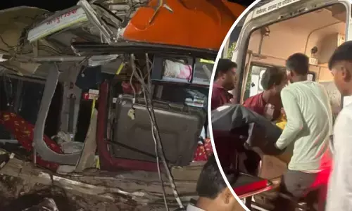 जौनपुर में भीषण सड़क हादसा: बस-ट्रक की टक्कर में 5 की मौत, 24 घायल