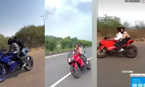 स्टंटबाजों की पुलिस को चुनौती :  लिखा - मैं हूं डॉन, 15 को मिलो नया रायपुर में, खेलते हैं मौत का खेल