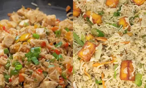 चिली गार्लिक पनीर राइस बनाने की आसान रेसिपी।