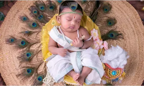Janmashtami special look Krishna dress for Little baby boy