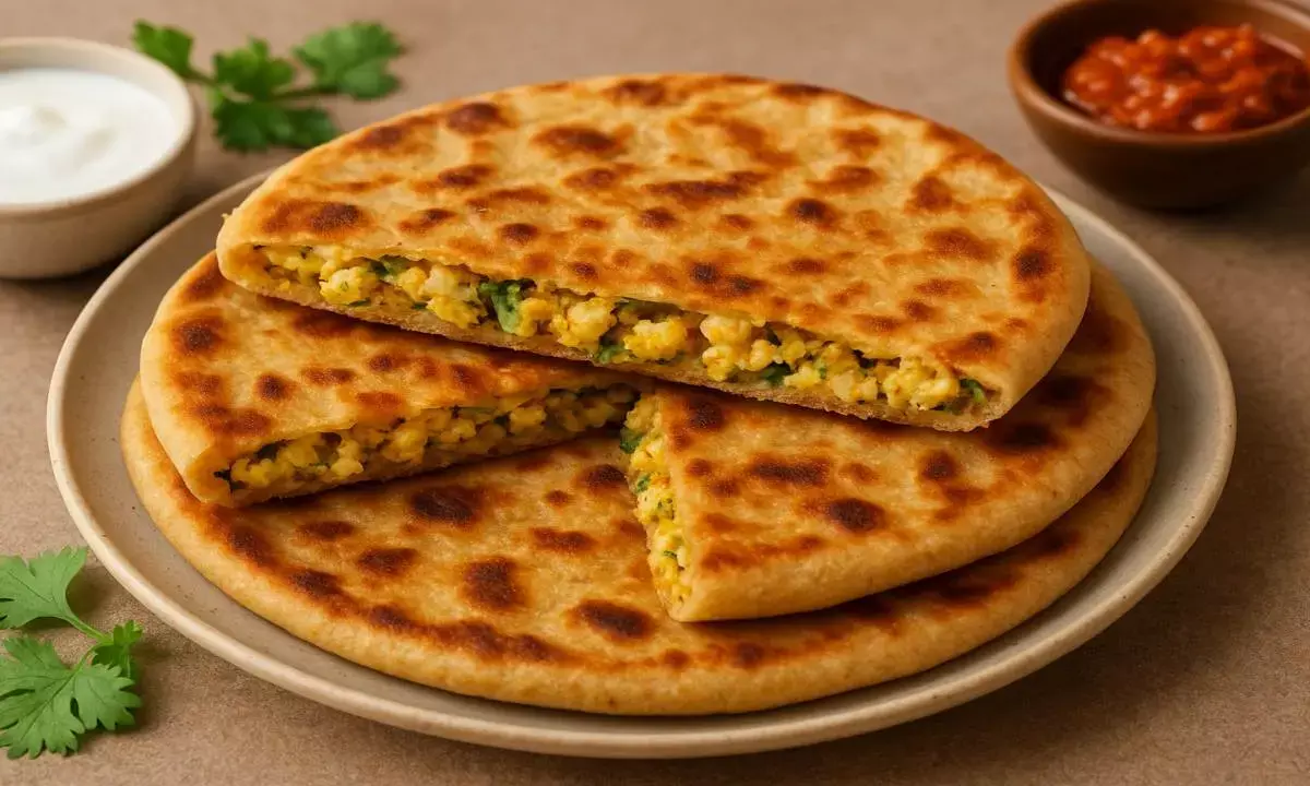 aloo paratha recipe with paneer stuffing