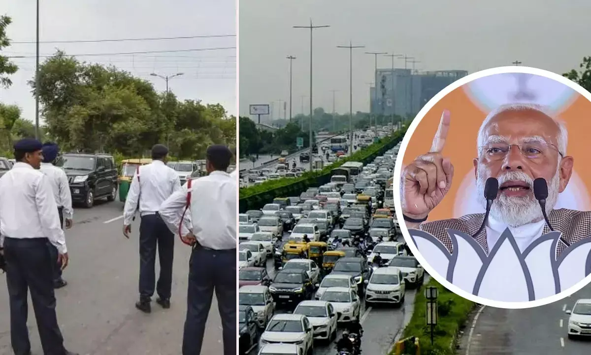 Delhi Traffic Police Advisory for PM Modi Program