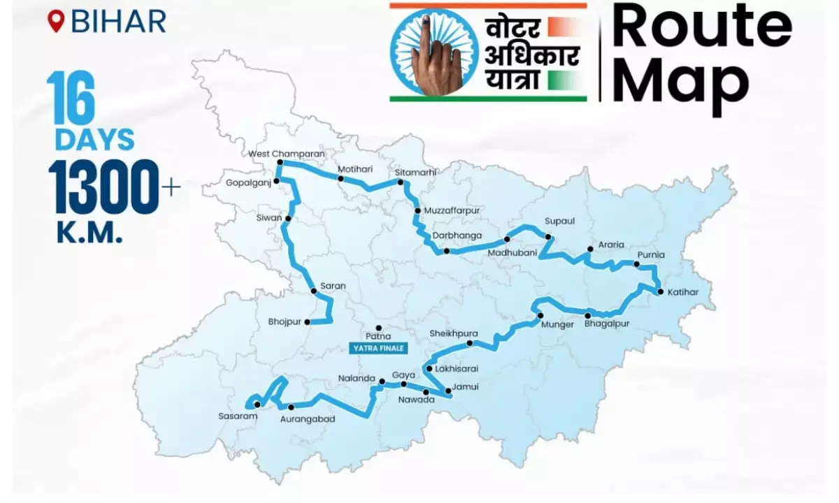 Rahul Gandhi Bihar Yatra 2025