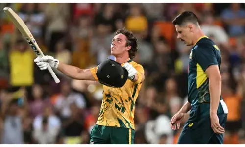 dewald brevis no look six hat trick