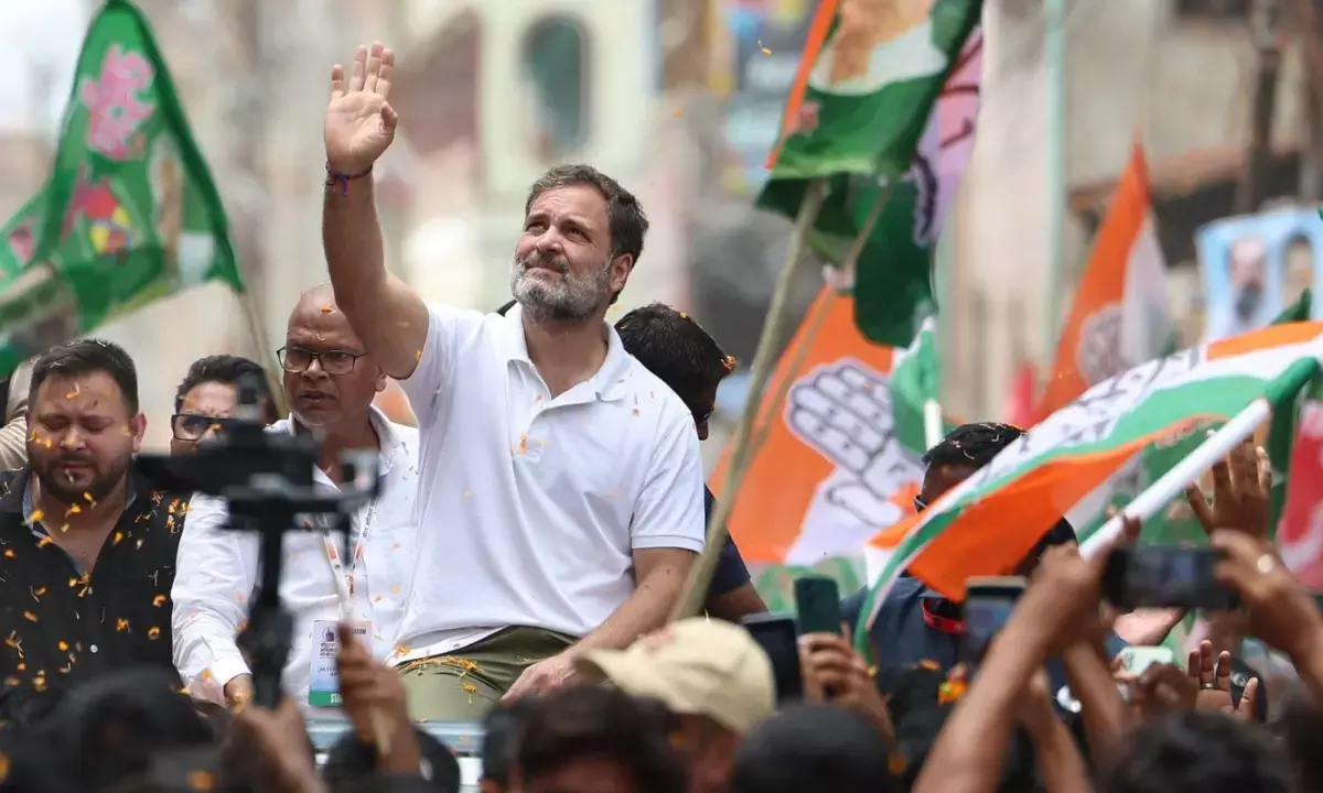 Voter Adhikar Yatra Rahul Gandhi