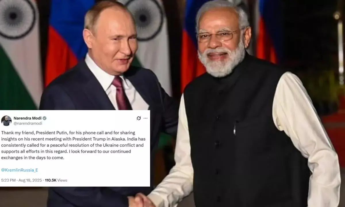 PM Modi Putin Phone Call Talk