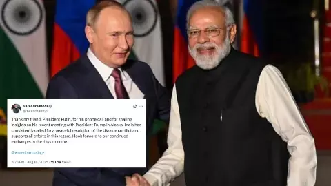 PM Modi Putin Phone Call Talk