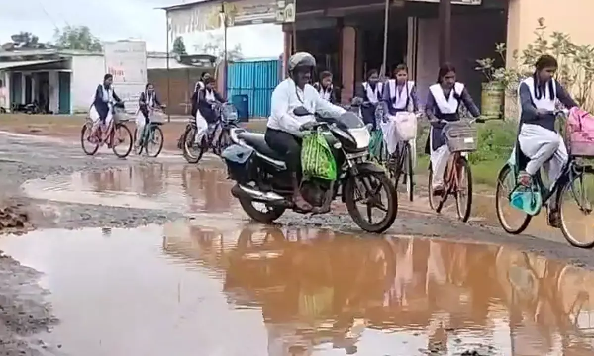 बेलारगांव जाने वाली सड़क की हालत खराब: विभागीय की उदासीनता से ग्रामीणों में नाराजगी , हो रही परेशानी