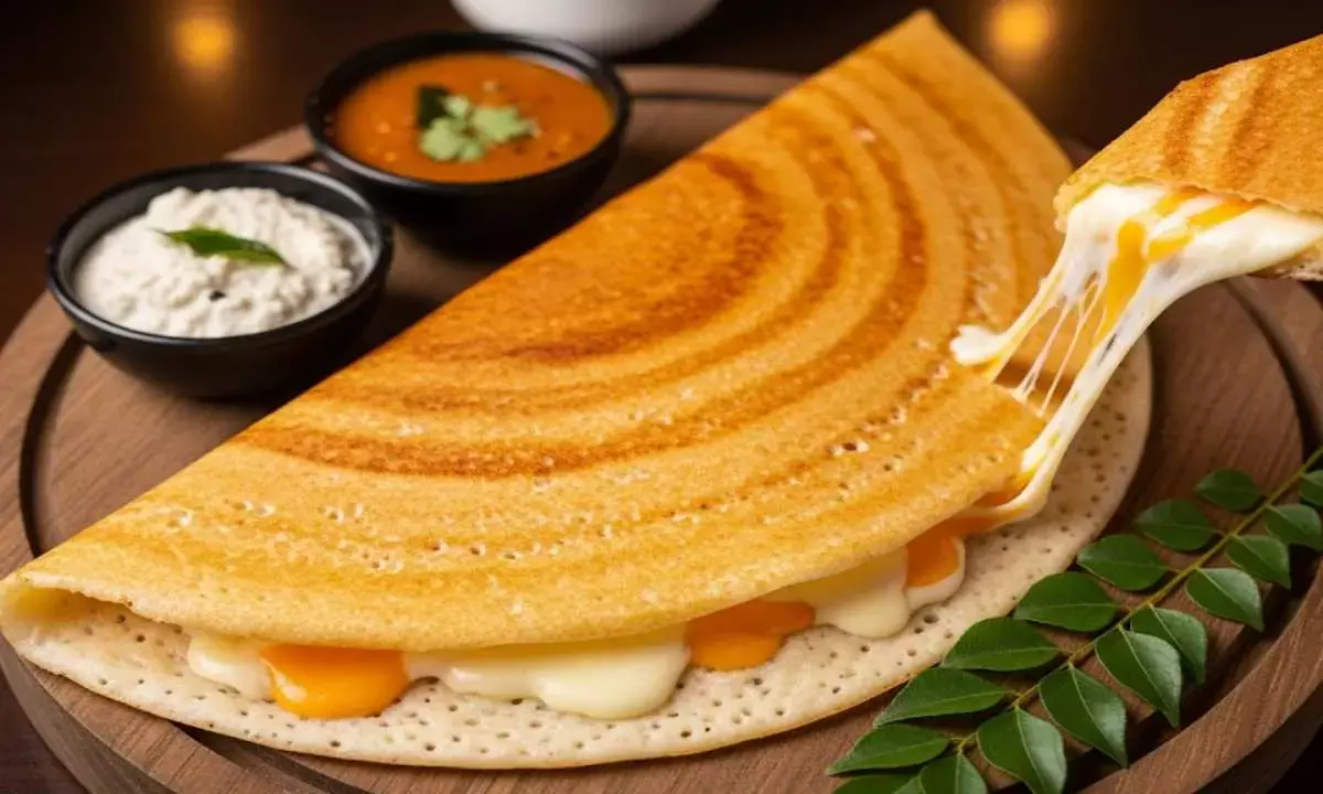 how to make cheese dosa