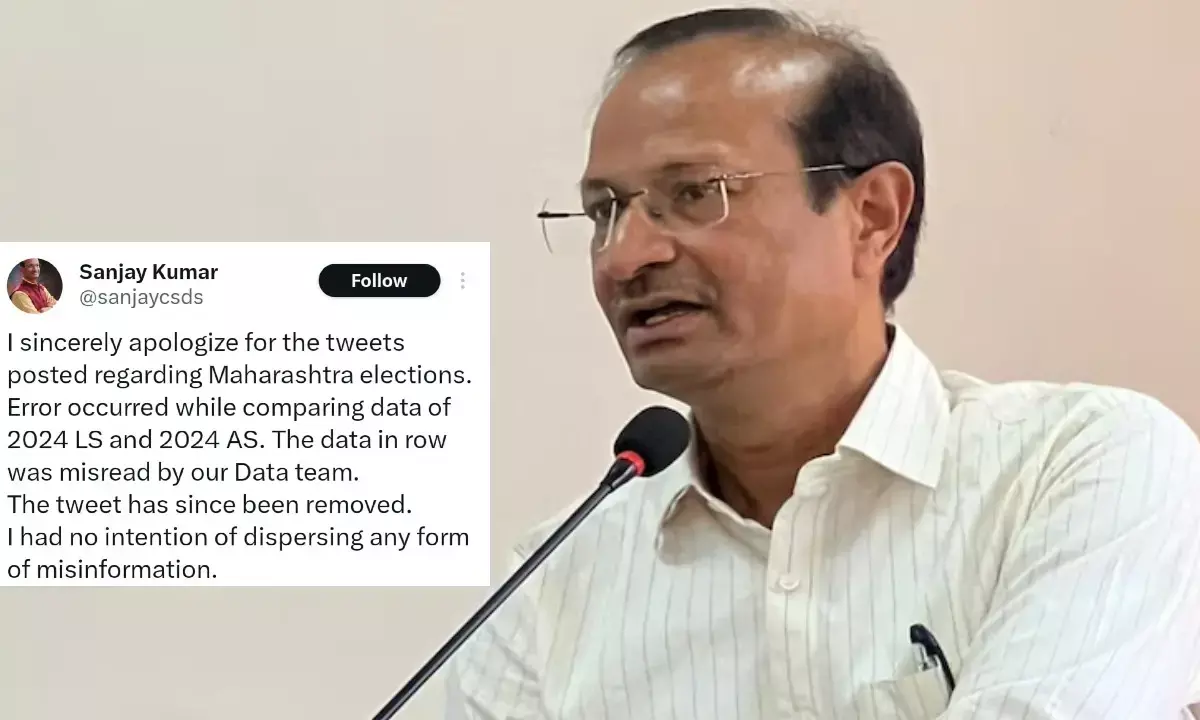 Sanjay Kumar CSDS Apology Vote Chori Data BJP Congress