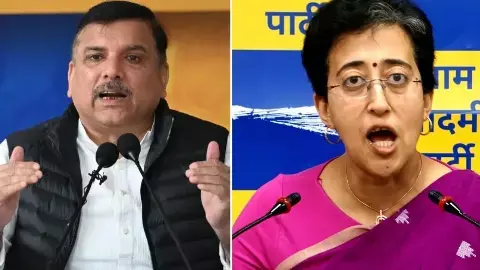 AAP leaders Sanjay Singh and Atishi