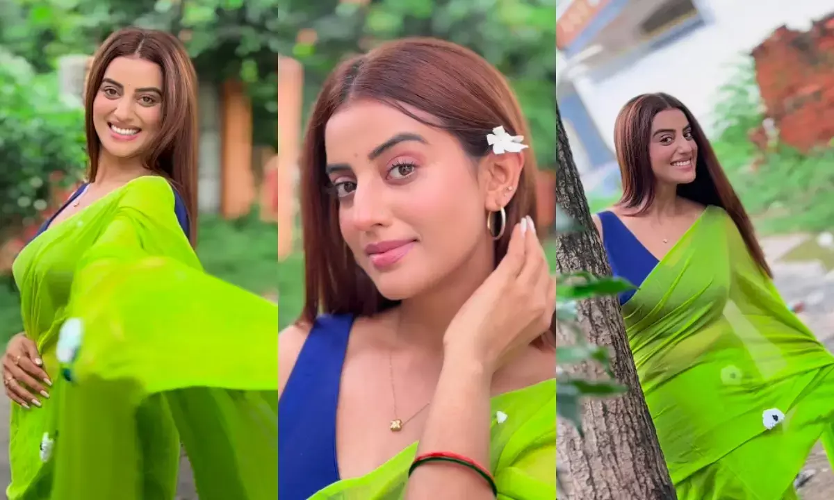 अक्षरा सिंह का ग्लैमरस अंदाज, सोशल मीडिया पर वायरल हुआ वीडियो।