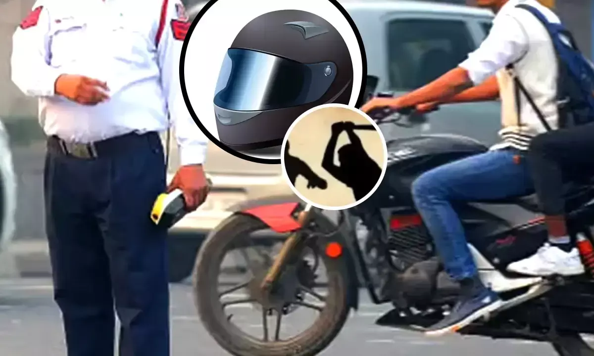 Two boys beat up Delhi policeman