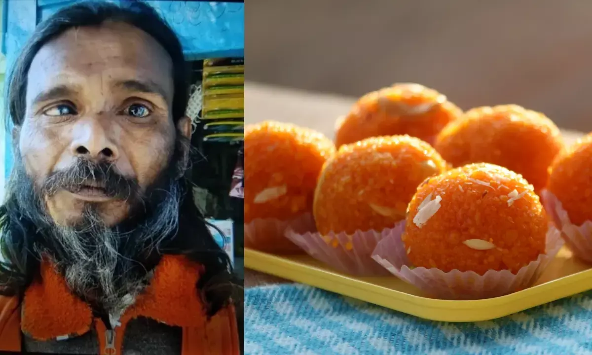 A person complained to CM helpline after getting only one laddu on Independence Day
