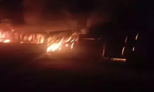 Fire in food factory