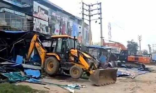 Bulldozer Action in Gurugram