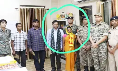 सुरक्षाबलों की गिरफ्त में नक्सली दंपत्ति
