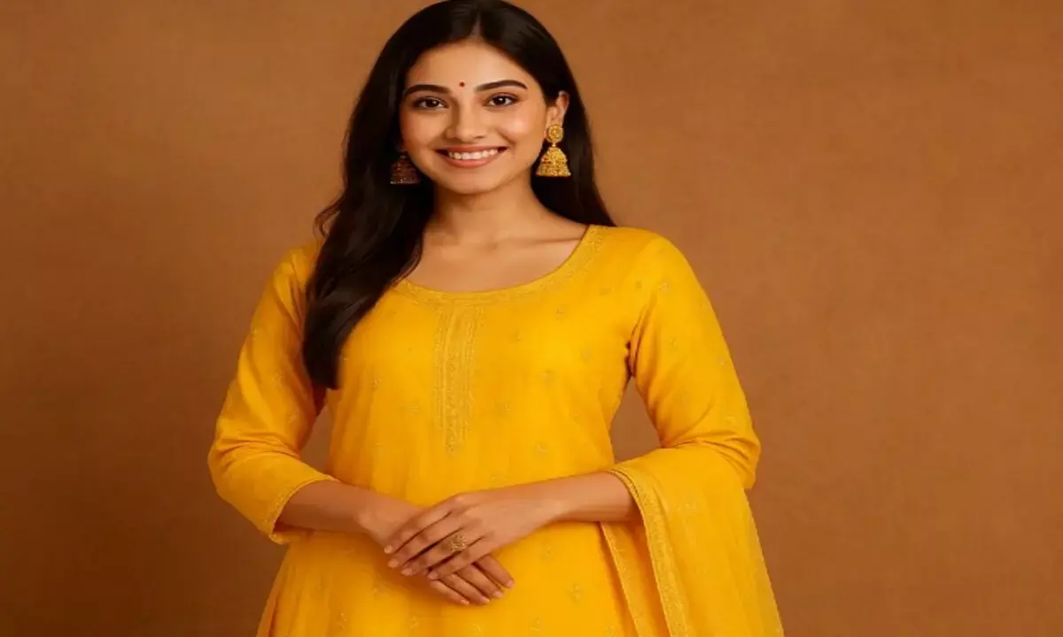 गणेश चतुर्थी पर पहनें पीला सूट