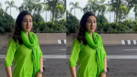 एक्ट्रेस सारा अली खान का खूबसूरत सूट