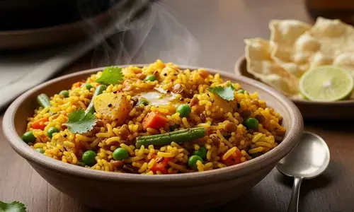 how to make masala vegetable khichdi recipe