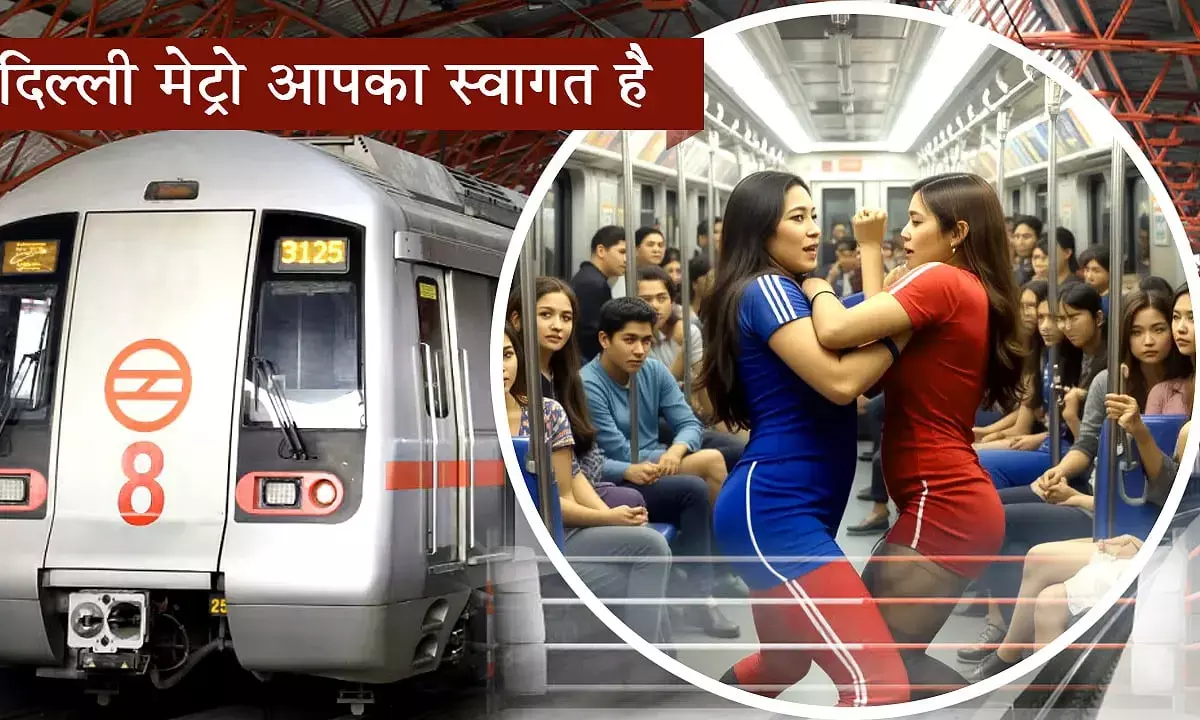 Delhi Metro Fight