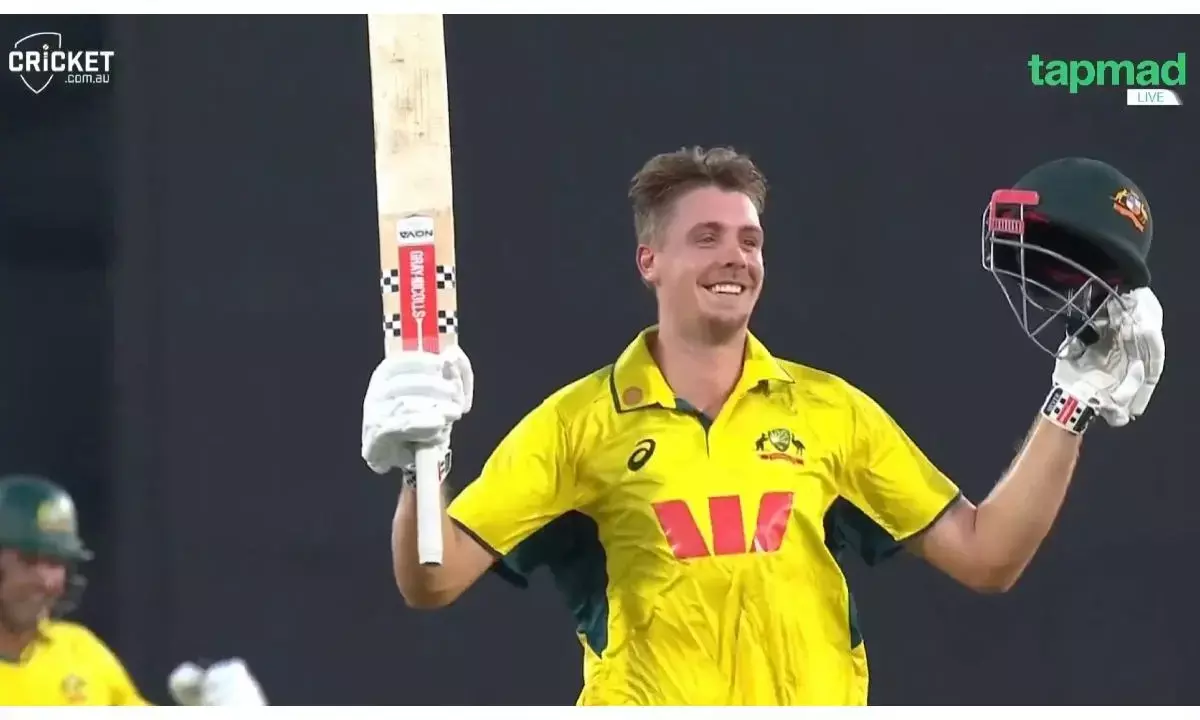 cameron green scored 2nd fastest odi century for australia