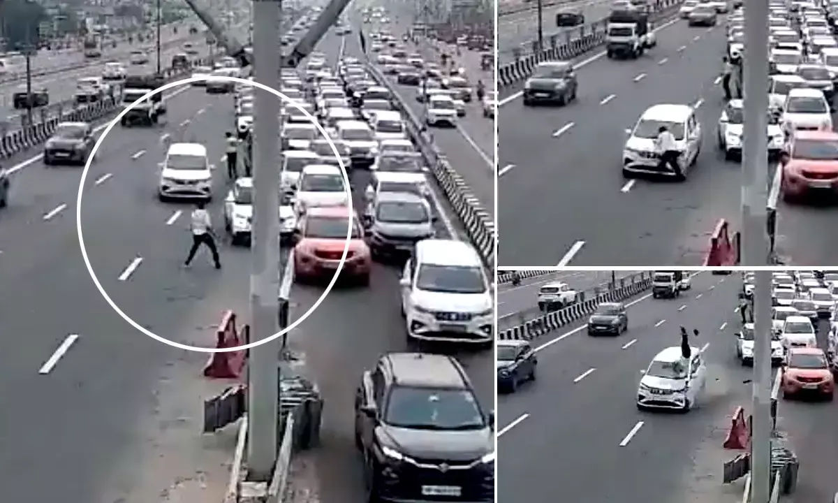 Ghaziabad Traffic Policeman Accident