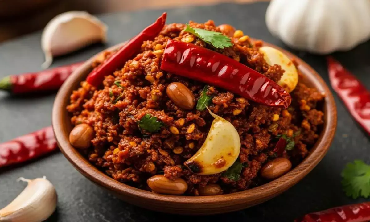 Lal mirch ka thecha recipe red chili thecha making tips
