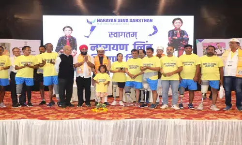 नारायण सेवा संस्थान शगुन फार्म में नारायण लिंब एवं कैलिपर्स फ़िटमेंट शिविर आयोजित किया