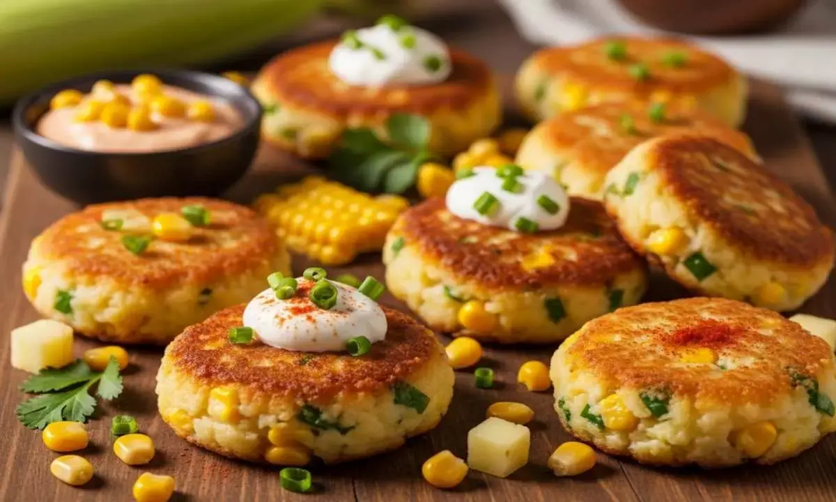 how to make potato corn patties