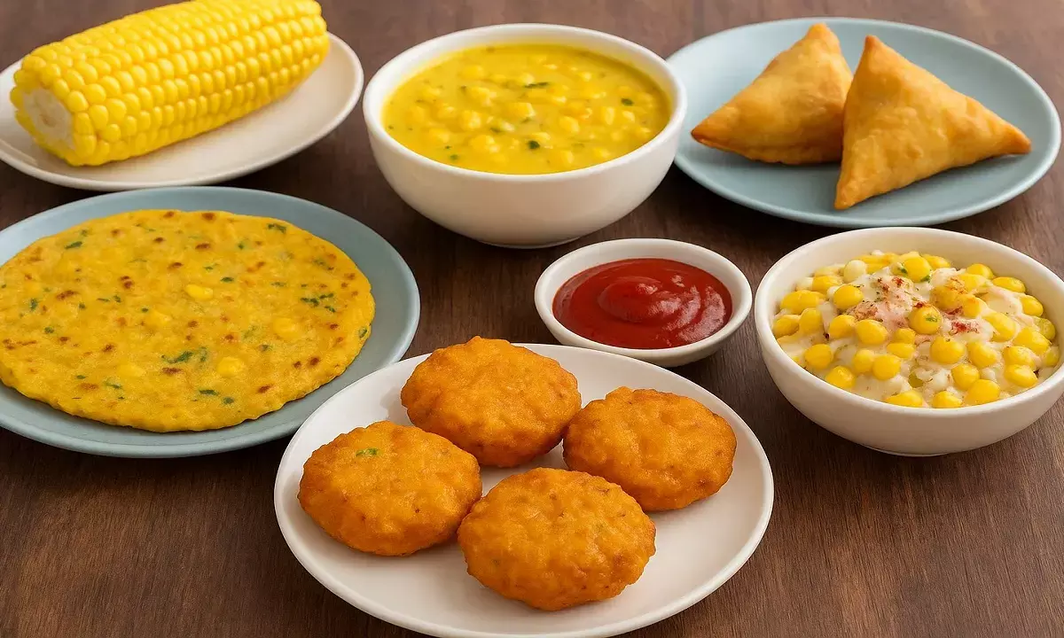 Easy and delicious recipes made from corn: Bhutta Pakora, Paratha, Samosa, Raita, Kheer and Namkeen Donut Easy and delicious recipes made from corn: Bhutta Pakora, Paratha, Samosa, Raita, Kheer and Namkeen Donut