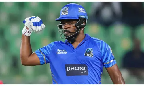 Sanju Samson century kcl 2025