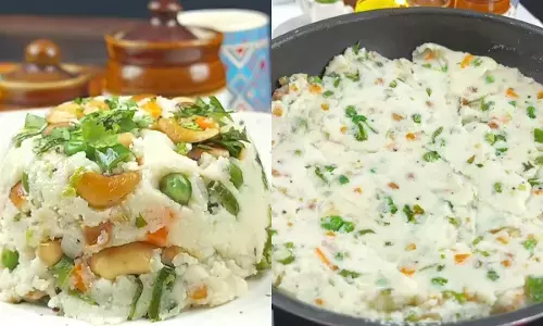 दही उपमा बनाने की झटपट रेसिपी।