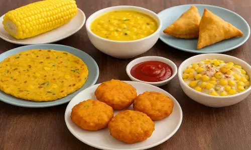 Easy and delicious recipes made from corn: Bhutta Pakora, Paratha, Samosa, Raita, Kheer and Namkeen Donut
