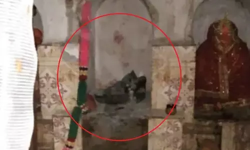 बिलासपुर जिले के में प्राचीन भांवर गणेश मंदिर एक बार फिर चोरों के गिरोह ने अपना निशाना बनाया है