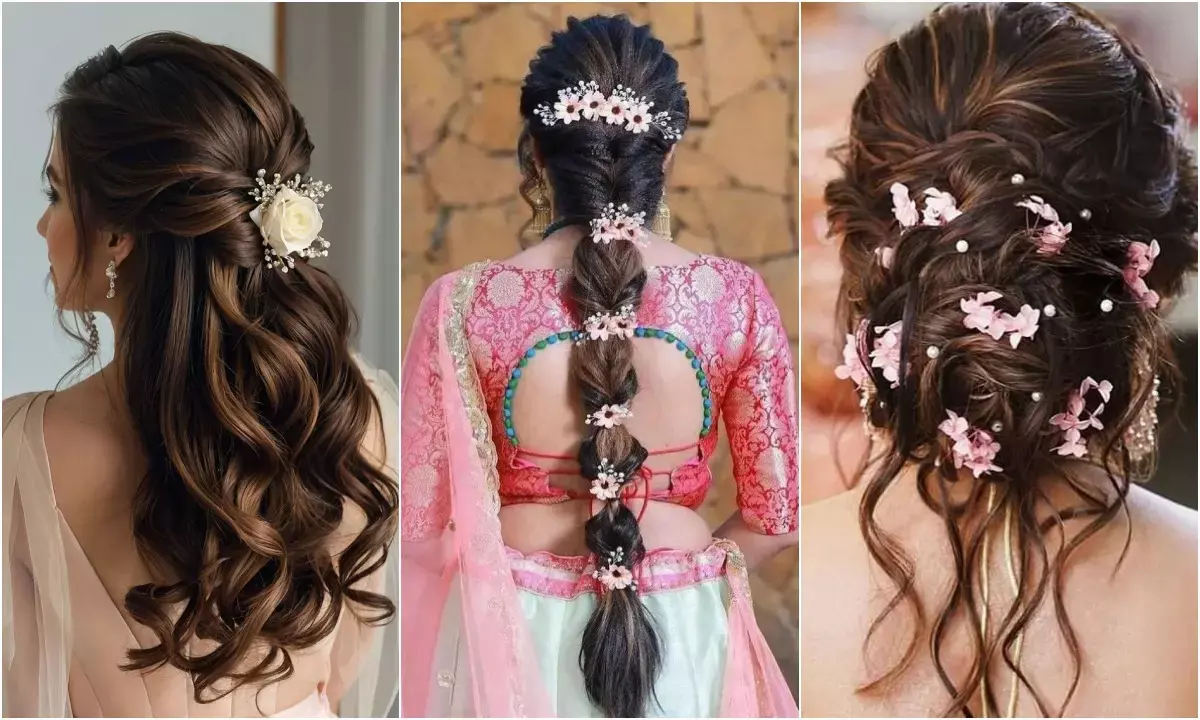 Hairstyles for women for Hartalika Teej 2025 Hairstyles for women for Hartalika Teej 2025