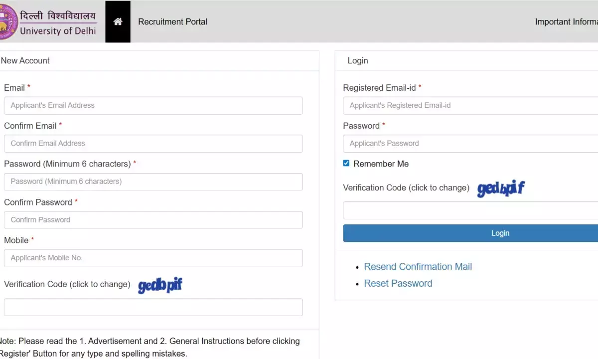 Delhi University Assistant Professor Vacancy