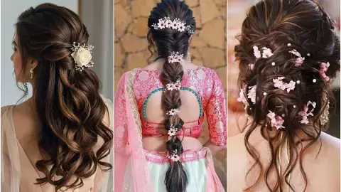 Hairstyles for women for Hartalika Teej 2025 Hairstyles for women for Hartalika Teej 2025