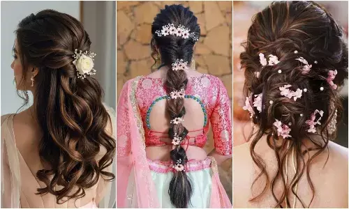 Hairstyles for women for Hartalika Teej 2025