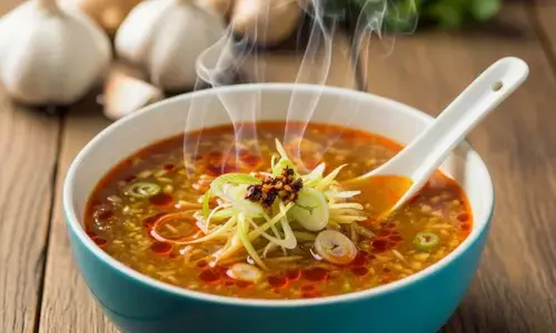 ginger garlic soup adrak lahsun soup