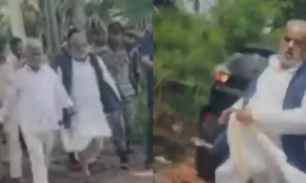 नालंदा में ग्रामीणों का गुस्सा फूटा, मंत्री श्रवण कुमार को 1 KM तक दौड़ाया