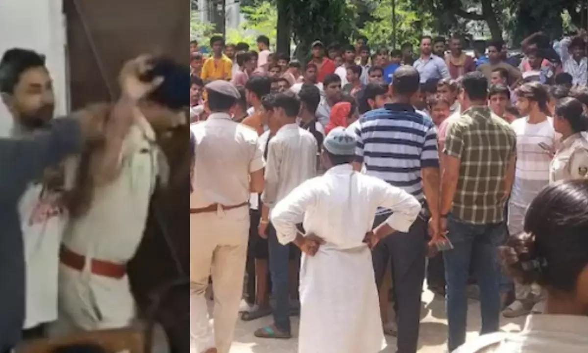 पटना के गर्ल्स स्कूल में हंगामा: बाथरूम में अधजली मिली छात्रा; पुलिस की पिटाई पटना के गर्ल्स स्कूल में हंगामा: बाथरूम में अधजली मिली छात्रा; पुलिस की पिटाई