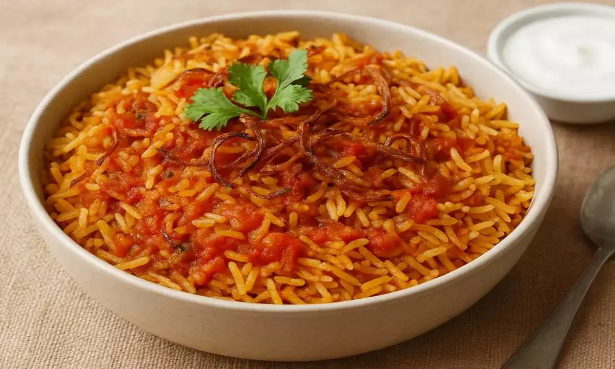 tamatar biryani recipe how to make tomato biryani