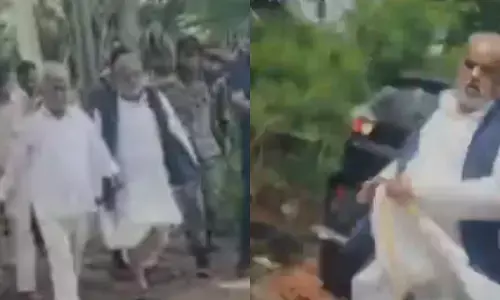 नालंदा में ग्रामीणों का गुस्सा फूटा, मंत्री श्रवण कुमार को 1 KM तक दौड़ाया