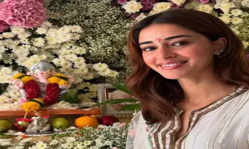 एक्ट्रेस अनन्या पांडे का सिंपल लुक