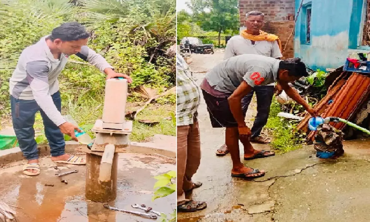 कलेक्टर के निर्देशानुसार जिले के बाढ़ प्रभावित क्षेत्रों में क्लोरीनेशन अभियान चलाया जा रहा है