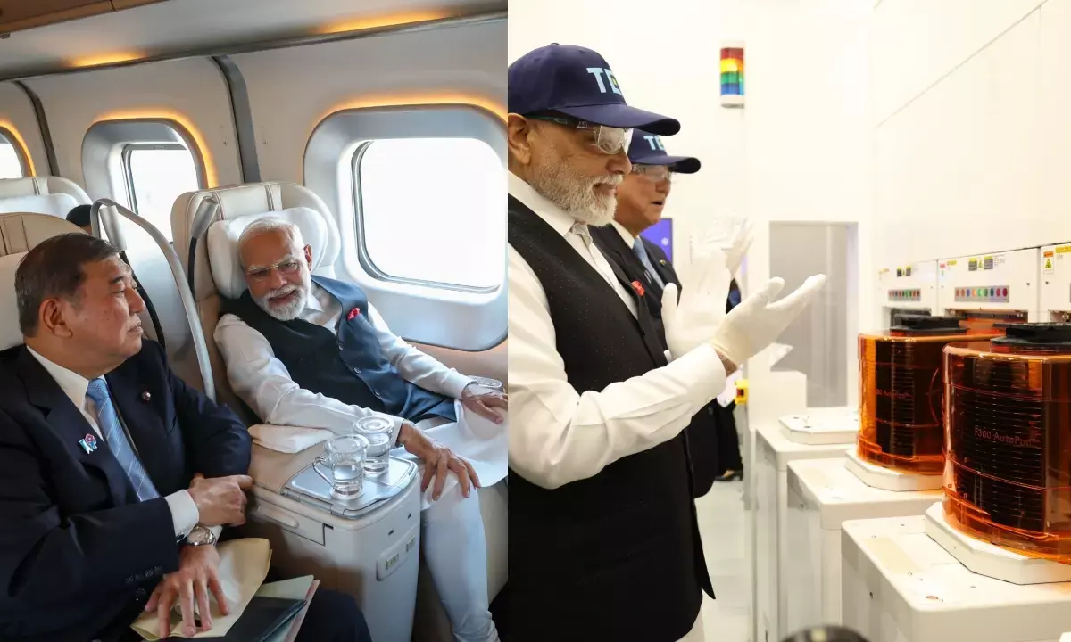 जापान: सेंडाई में E10 बुलेट ट्रेन का सफर, भारतीय ड्राइवरों से PM मोदी की मुलाकात