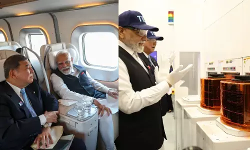 जापान: सेंडाई में E10 बुलेट ट्रेन का सफर, भारतीय ड्राइवरों से PM मोदी की मुलाकात